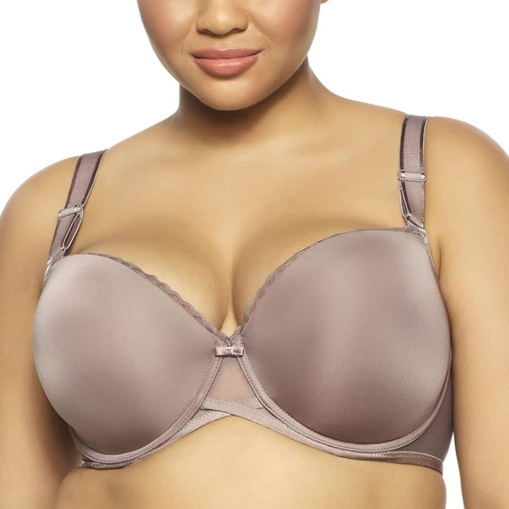 Felina Paramour Peridot Demi contour underwire bra - Mink 42C NWT